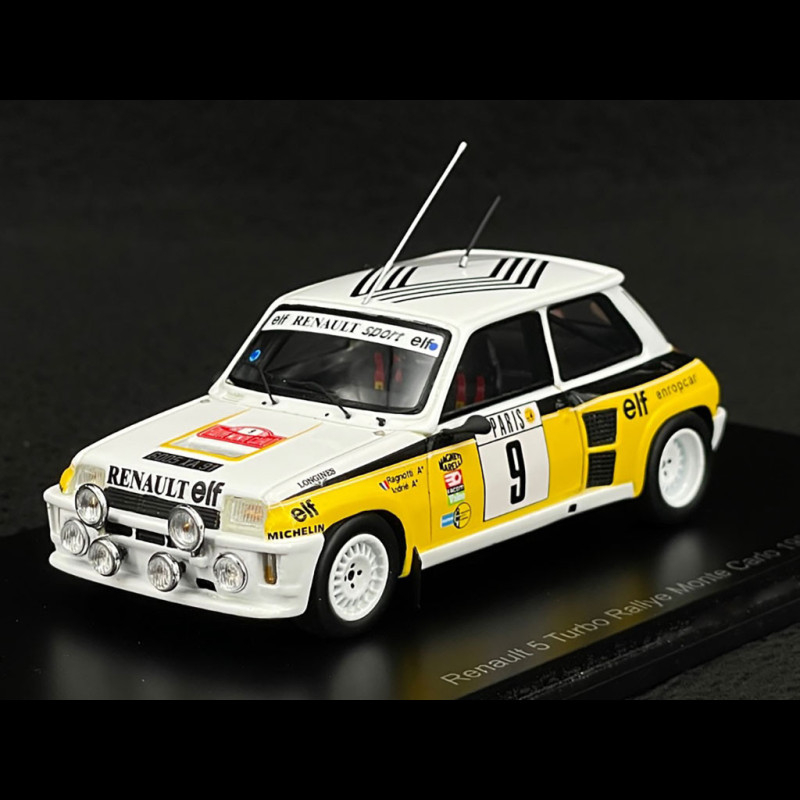 Miniature Spark 1/43 - Renault 5 Turbo N°9 Rallye Monte Carlo 1983 (J. Ragnotti) - Prévente