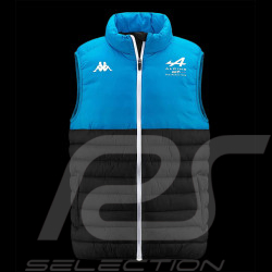 Veste Alpine F1 Ocon Gasly Team Kappa Sans Manches Matelasée Noir / Bleu 331K68W - homme