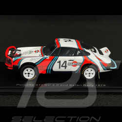 Porsche 911 SC 3.0 Martini Racing n° 14 2. Rallye Safari 1978 1/43 Spark S4019