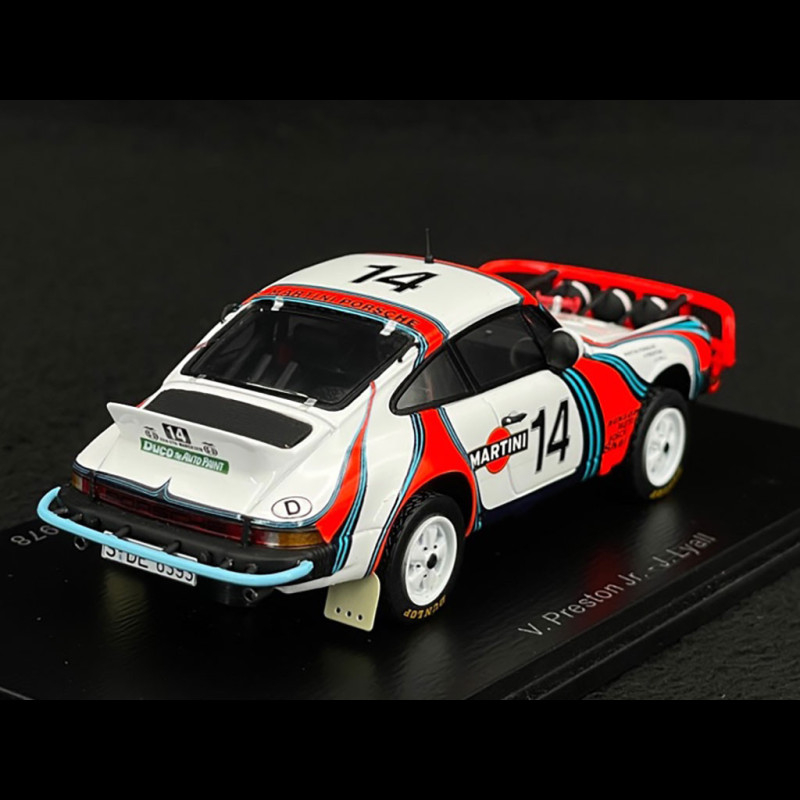 SPARK S4018 PORSCHE 911 SC 3.0 N°5 4ème Rallye Safari 1978 B. 1/43 EUR