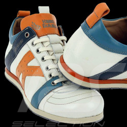 Chaussures Kamo-Gutsu The Original Tifo 042 Cuir Blanc Glacier / Orange - Bianco Arancio - Homme