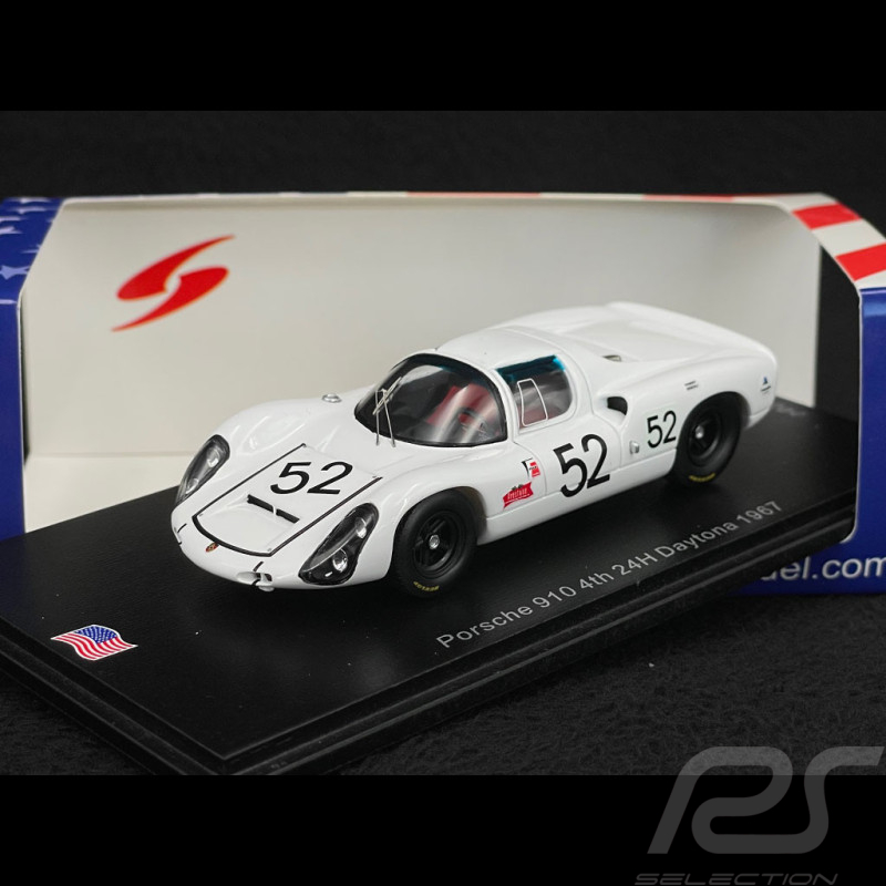Porsche 910 n° 52 Winner 24h Daytona 1967 Herrmann Siffert 1/43 Spark US269