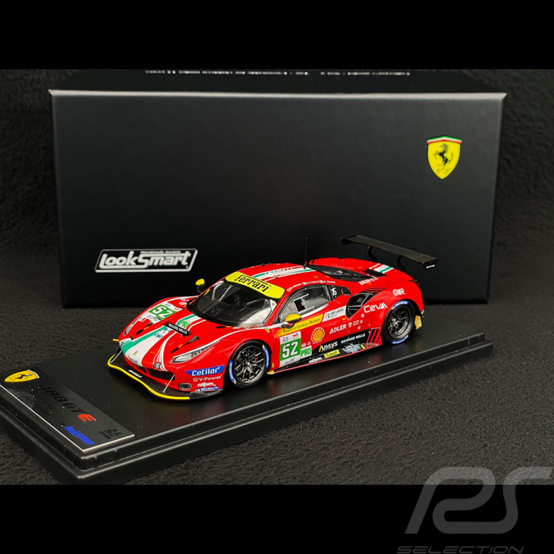 Ferrari 488 GTE Evo n° 52 3rd LMGTE Pro 24h Le Mans 2022 AF Corse 1/43  Looksmart LSLM140