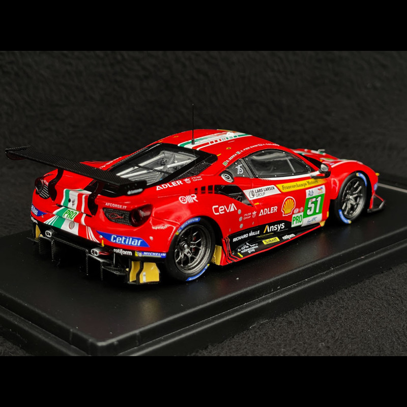 Ferrari 488 GTE Evo n° 51 2nd LMGTE Pro 24h Le Mans 2022 AF Corse 1/43  Looksmart LSLM139