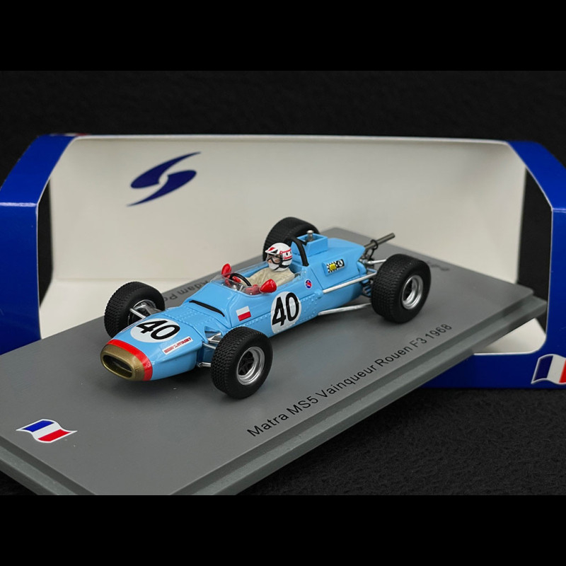 Adam Potocki Matra MS5 F3 n° 40 Winner Rouen 1968 F3 Grand Prix 1/43 Spark  SF289