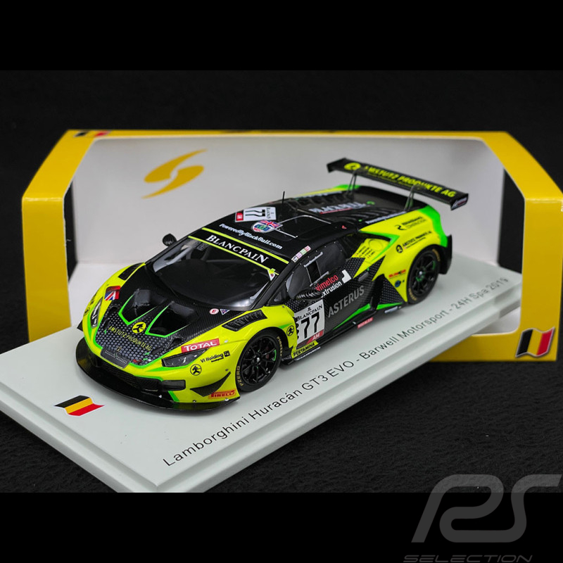 Lamborghini Huracan GT3 Evo n° 77 24h Spa-Francorchamps 2019 Barwell Motorsport 1/43 Spark SB319