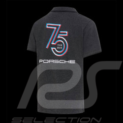 Porsche Polo-Shirt 75 Jahre Edition Sports Cars Dunkelgrau WAP1310P75Y - Unisex