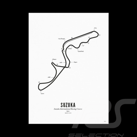 Póster Circuito Suzuka A3...