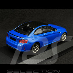 BMW M2 CS 2020 Type F87 Bleu métallisé / Jantes Or 1/43 Minichamps 410021025