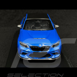 BMW M2 CS 2020 Type F87 Bleu métallisé / Jantes Or 1/43 Minichamps 410021025