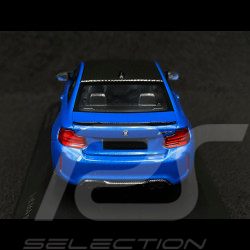 BMW M2 CS 2020 Type F87 Blue metallic / Gold rims 1/43 Minichamps 410021025