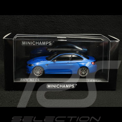 BMW M2 CS 2020 Type F87 Bleu métallisé / Jantes Or 1/43 Minichamps 410021025