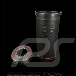 Porsche Handkerchief Box Leather Emblem Black WAP0500080PTTB