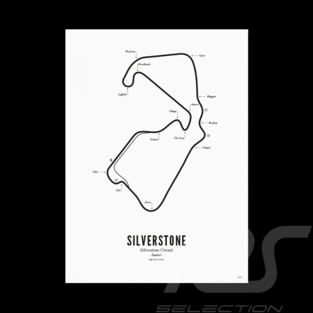 Póster Circuito Silverstone...