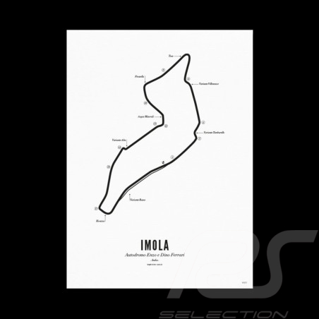 Affiche Circuit Imola A3 29,7 x 42 cm GP Saint-Marin F1 Poster