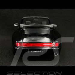 Porsche 911 Carrera 4 Cabriolet Type 964 1990 Black metallic 1/18 Norev 187332