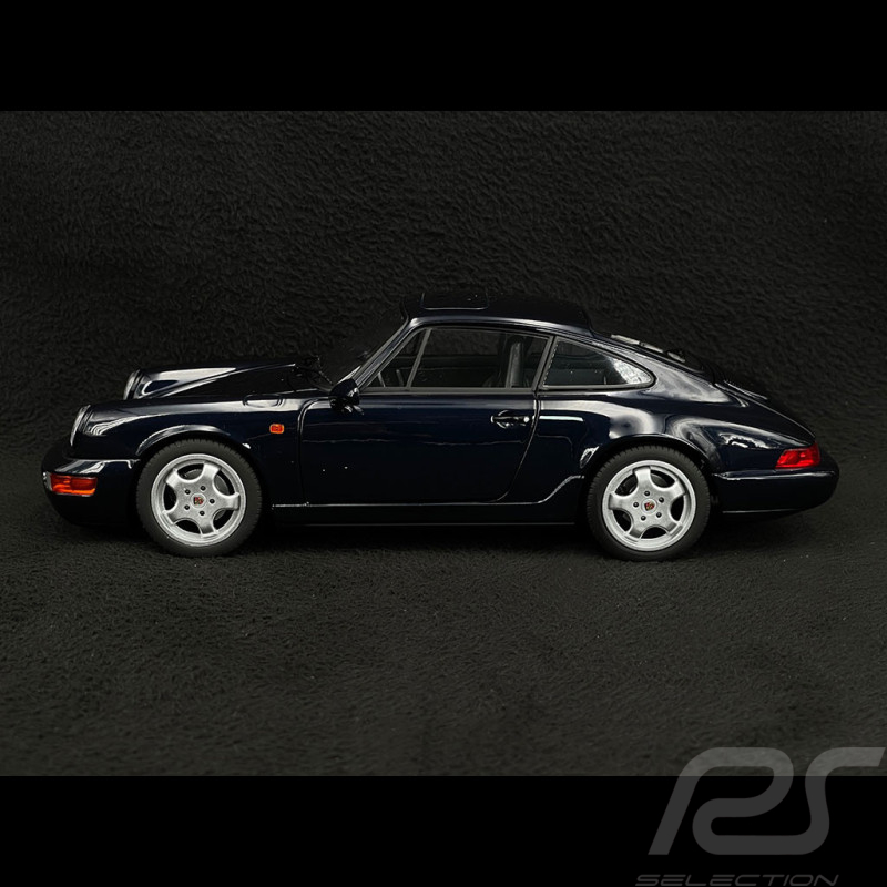 Porsche 911 Carrera 4 Coupé Type 964 1990 Bleu foncé métallisé 1/18 Norev 187324