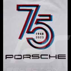 T-shirt Porsche 75 ans Edition Sports Cars Blanc WAP1300P75Y - Mixte