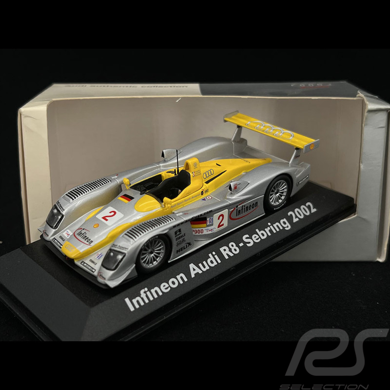 Infineon Audi R8 n° 2 Vainqueur 12h Sebring 2002 1/43 Minichamps 20000001348
