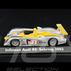 Infineon Audi R8 n° 2 Vainqueur 12h Sebring 2002 1/43 Minichamps 20000001348