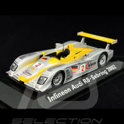 Infineon Audi R8 n° 2 Vainqueur 12h Sebring 2002 1/43 Minichamps 20000001348