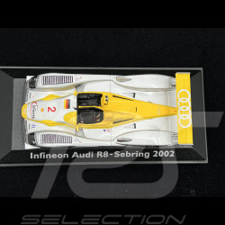 Infineon Audi R8 n° 2 Vainqueur 12h Sebring 2002 1/43 Minichamps 20000001348