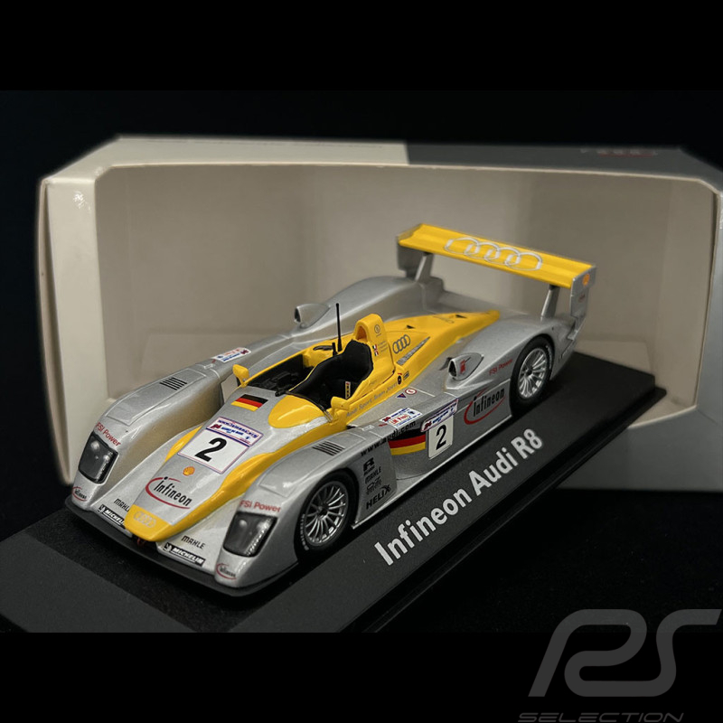 Infineon Audi R8 n° 2 2. 24h Le Mans 2002 1/43 Minichamps 20000001409