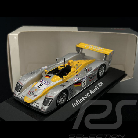 Infineon Audi R8 n° 2 2. 24h Le Mans 2002 1/43 Minichamps 20000001409