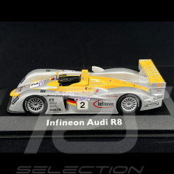 Infineon Audi R8 n° 2 2. 24h Le Mans 2002 1/43 Minichamps 20000001409