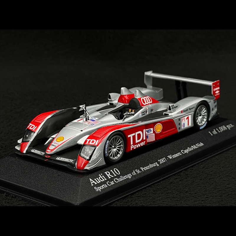 Audi R10 n° 1 Winner ALMS St Petersburg 2007 1/43 Minichamps 400071691