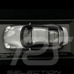 Porsche 911 GT2 Type 996 2001 Seal grey metallic 1/43 Minichamps 430060122