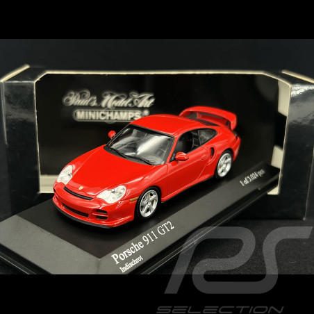 Porsche 911 GT2 Typ 996 2001 Indischrot 1/43 Minichamps 430060120