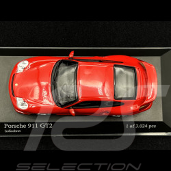 Porsche 911 GT2 Typ 996 2001 Indischrot 1/43 Minichamps 430060120