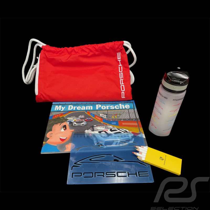 Porsche Kit for Children Book / Gourd / Bag / Coloring My Dream Porsche