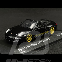 Porsche 911 Carrera 4S Cabriolet Typ 997 2006 Schwarz 1/43 Minichamps 400065331