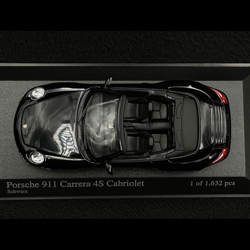 Porsche 911 Carrera 4S Cabriolet Type 997 2006 Black 1/43 Minichamps  400065331