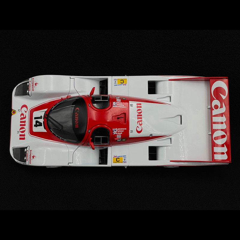 Coche Escala 1 24 Mini Cooper Coche De Colección Solido Porsche 956 LH - Le Mans 1983, Escala 1/18, Metal, Color Rojo/Blanco Modelo Detallado Deportivo Solido 1/18