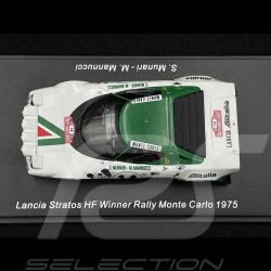Lancia Stratos HF n° 14 Vainqueur Rallye Monte Carlo 1975 1/43 Spark S9078