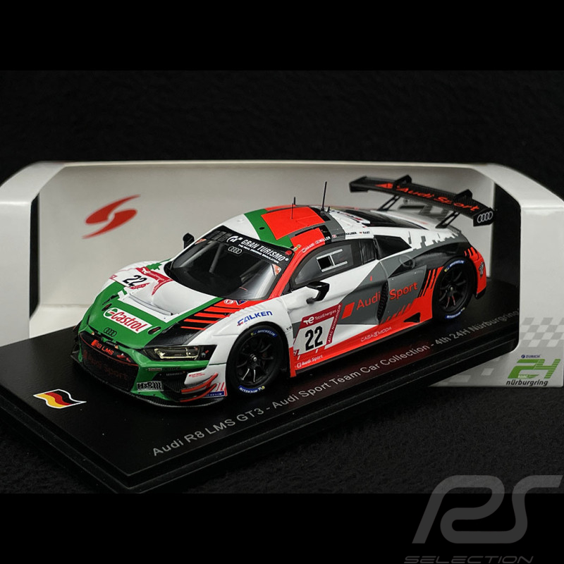 Audi R8 LMS GT3 n° 22 4. 24h Nürburgring 2022 1/43 Spark SG842