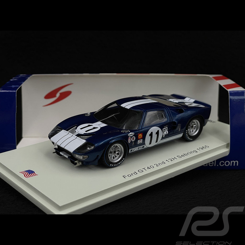 Ford GT40 n° 11 2. 12h Sebring 1965 1/43 Spark US250