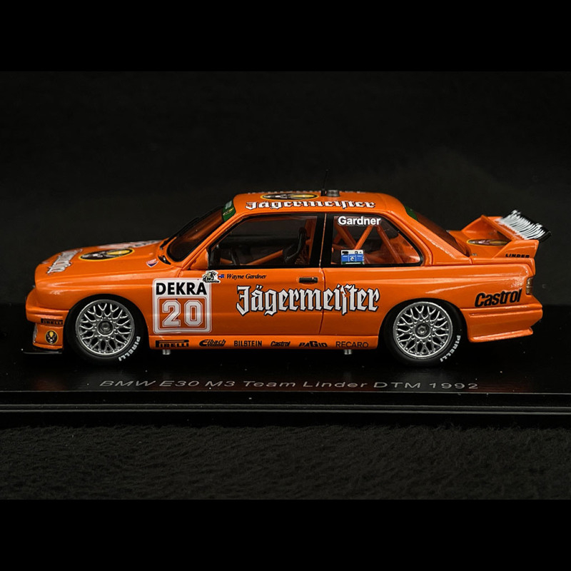 Wayne Gardner BMW M3 E30 n° 20 DTM 1992 1/43 Spark SG605