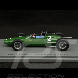 Jim Clark Lotus 32 n° 2 Sieger GP Pau 1964 F2 1/43 Spark SF286