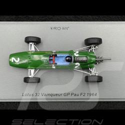 Jim Clark Lotus 32 n° 2 Winner GP Pau 1964 F2 1/43 Spark SF286