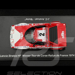 Lancia Stratos HF n° 2 Winner Tour de Corse 1974 1/43 Spark S9074