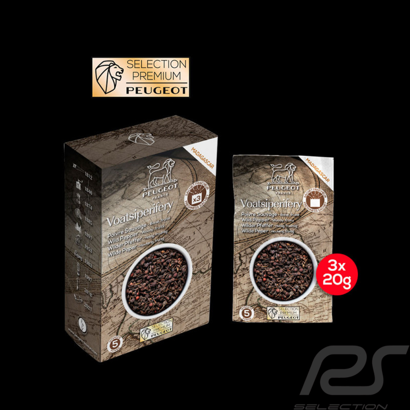 Peugeot Wilder Pfeffer aus Madagaskar Voatsiperifery 3 x 20 g