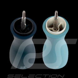 Duo of Peugeot Pepper and Salt mills Wood - Tahiti Air Night Blue / Azure Blue