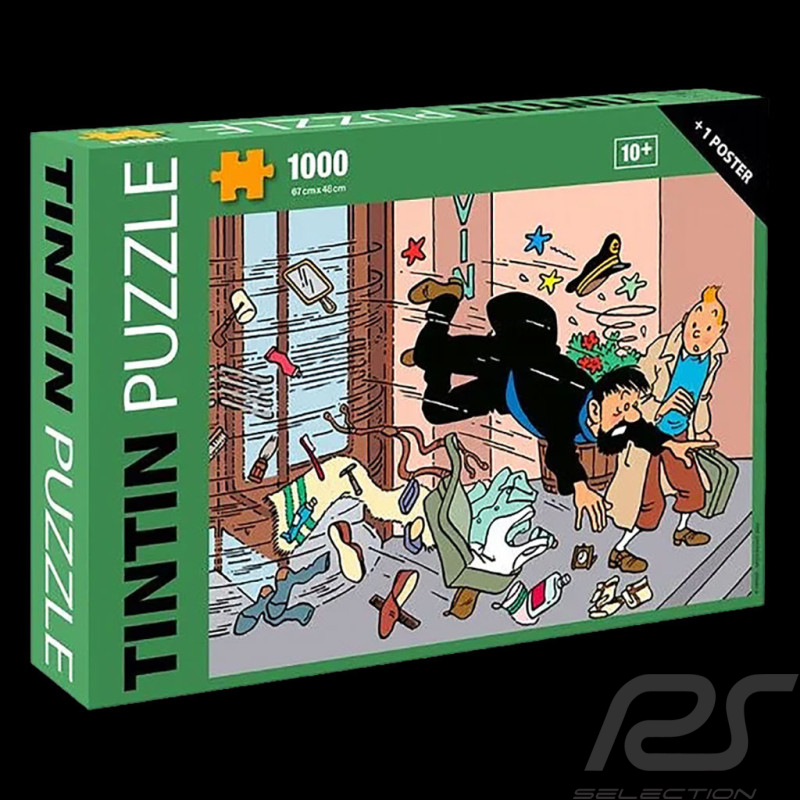 Puzzle Tintin Chute porte tambour - L'Affaire Tournesol 1000 pièces 67 x 48  cm 81555