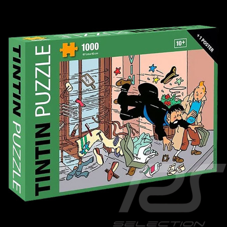 Puzzle Tintín Chute porte...