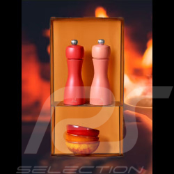 Duo of Peugeot Pepper and Salt mills Wood - Tahiti Feu Brick Red / Flame Red