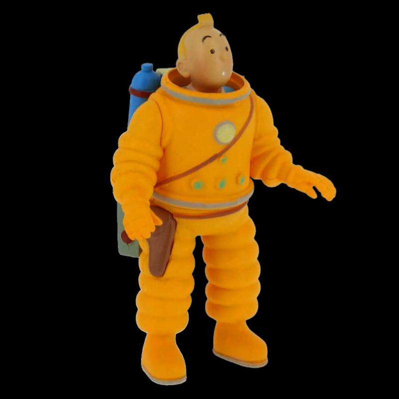 Tintin - 3x Figurine Moulinsart - Tintin, Haddock Et Milou Cosmonautes 3 Figures First Edition 2012